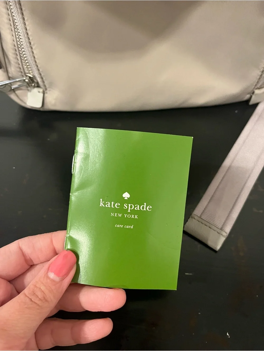 Kate Spade New York Sam Nylon Medium Backpack Beige Taupe Lightweight